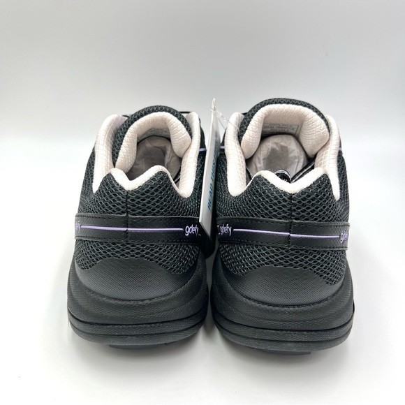 8W 8 W WIDE WIDTH Gravity Defyer Women's Mighty Walk Black‎ Purple Sneakers NEW - Picture 8 of 16